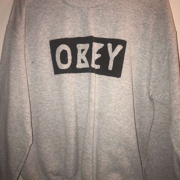 Oversized Crew OBEY sweater - Picture 2 of 3